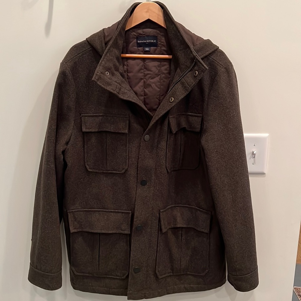 Banana Republic - Recycled Wool, Hooded Jacket